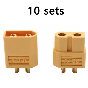 

10 sets of Board-mount gold-plated Male and female banana plug connectors 0ML 10pcs male connector 10pcs female connector