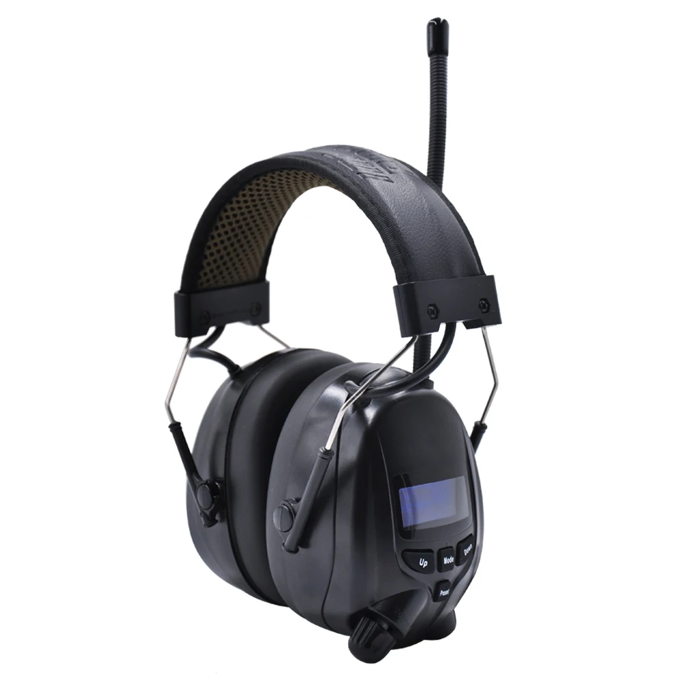 Protear DAB+/FM Hearing Protector Bluetooth Radio Earmuffs Rechargeable Lithium Battery Ear Protection Headphone,Black - Famidy.com