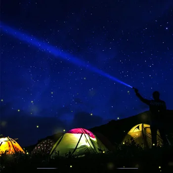 

Climbing Flashlight Camping USB Cable Rechargeable Supplies Zoomable LED