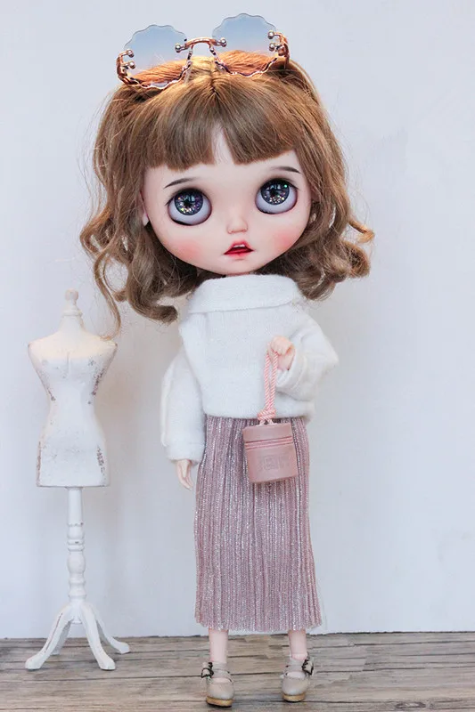 Blythes ob24 может носить кукольную одежду сияющее платье простое и универсальное