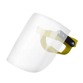 

10Pc Protective Isolation Safety PVC Mask Transparent Clear Slash-Guard Head-mounted Face Eye Shield Screen Grinding #3K15