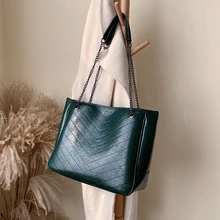 Модная большая женская сумка осень зима новая Корейская версия универсальная текстура сумка на одно плечо Большая вместительная сумка