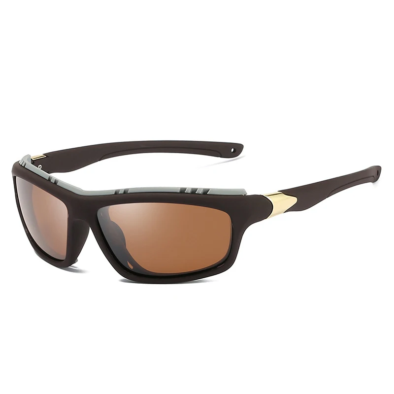 Топ мужские s поляризованные армейские очки спортивные солнцезащитные очки для вождения UV400 Мужские Тактические Солнцезащитные очки для рыбалки стимпанк для мужчин Gafas de sol - Цвет линз: 3-Tea-Tea