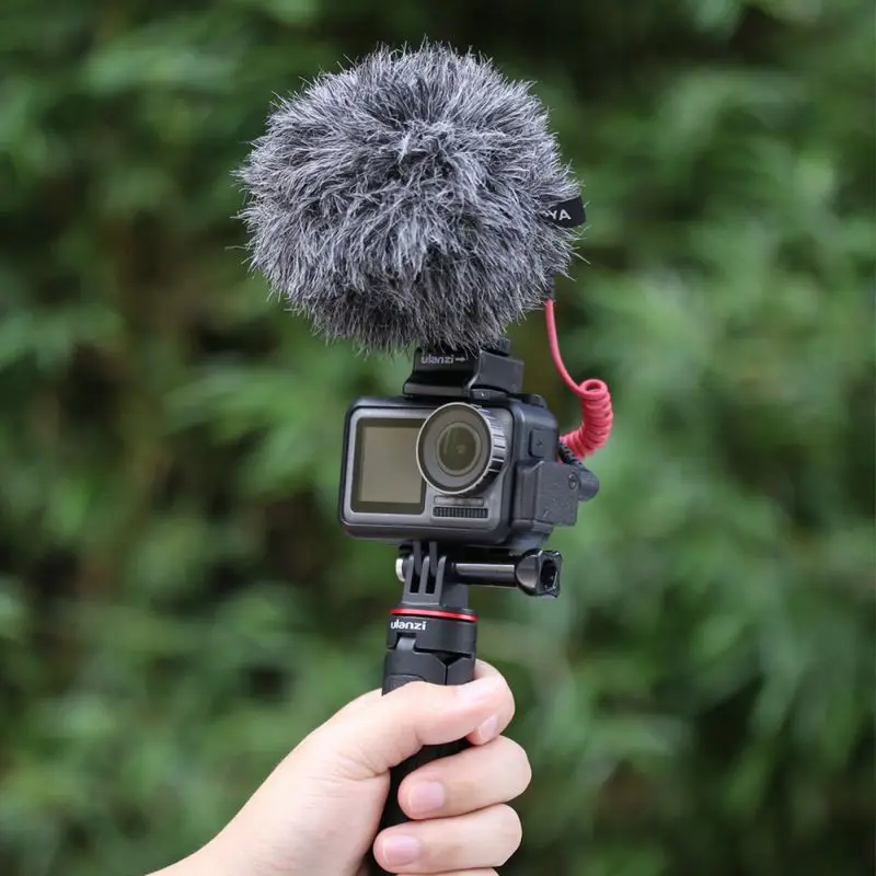 Аудио адаптер 8 портов RCR123A для CYNOVA DJI Osmo экшн Микрофон внешний 3,5 мм крепление для микрофона разъем TRS DJI Osmo A