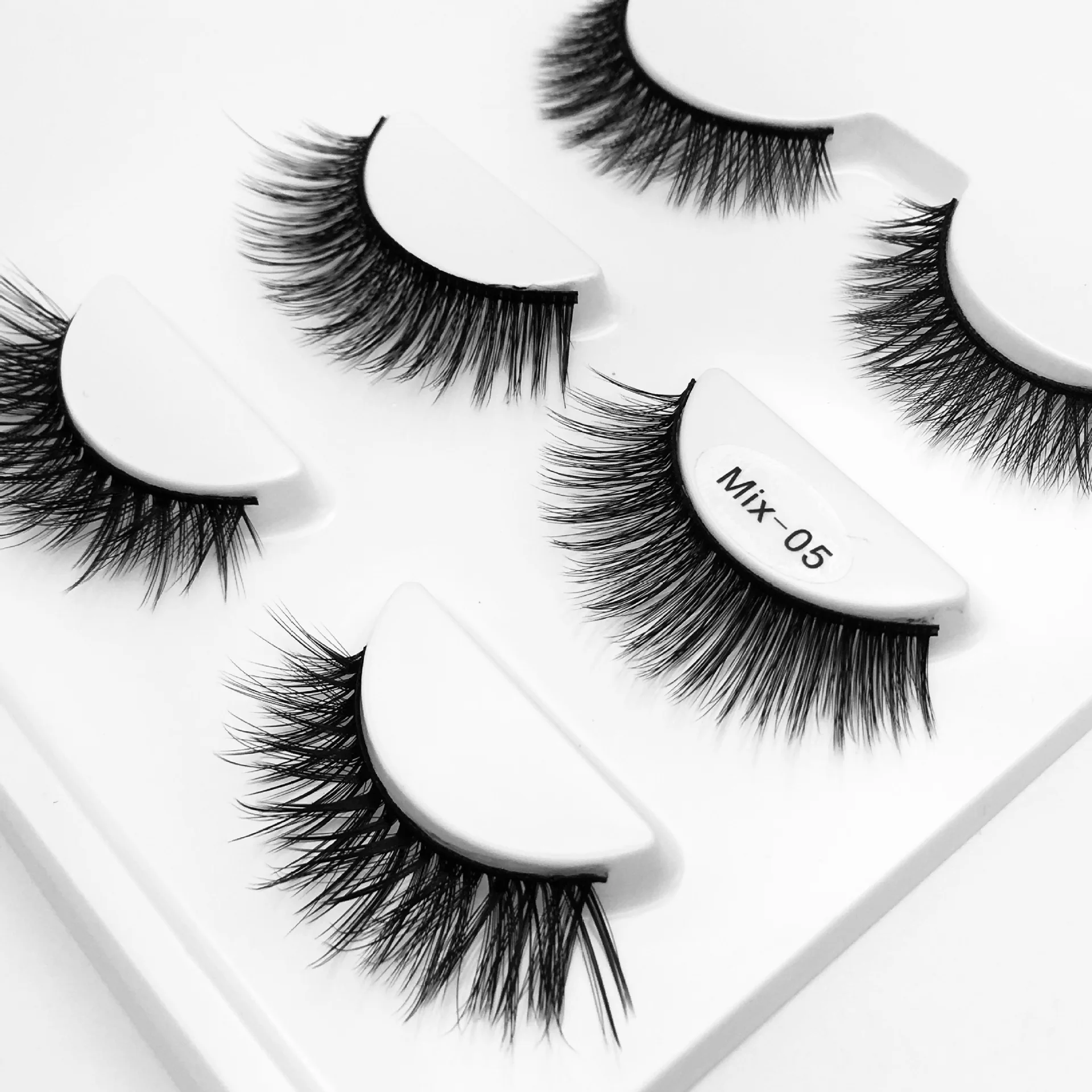 

100% Handmade Quality False Eyelashes 3Pairs Mink Natural Thick Eyelashes Faux Cils 3d Stereoscopic Mink Lashes Maquiagem Makeup