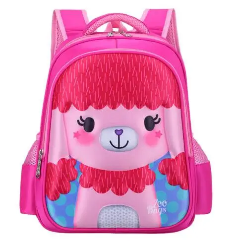 Детский рюкзак на молнии, рюкзаки с мультяшными животными для маленьких девочек, школьный рюкзак для детского сада, водонепроницаемая сумка на плечо, рюкзак