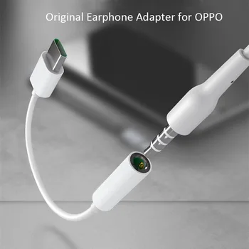 

Original USB 3.5MM to Type C Earphone Jack Adapter Headphone Converter Cable For OPPO R17 Plus Find X X2 Reno 2 3 Pro Huawei P40