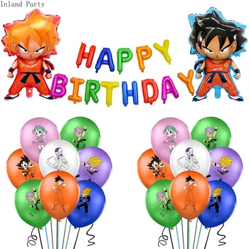 

New Dragon Ball Foil Balloons Cartoon Anime Latex Balloons Party Happy Birthday Decoration Baby Shower Kids Toys Hero Globos
