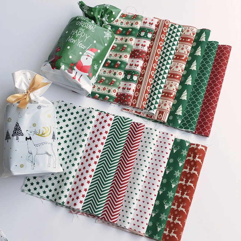 Хлопчатобумажная ткань в клетку стиле пэчворк на полметра с цифровым принтом для