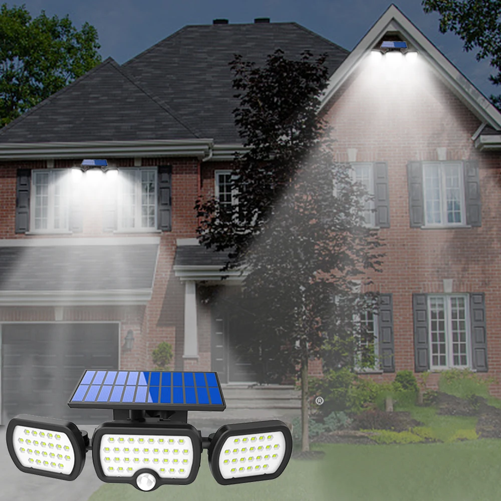 

80 Solar Led Light Outdoor Solar Lamp PIR Motion Sensor Wall Light 2835SMD Waterproof Solar Powered Garden Decoration Lighting