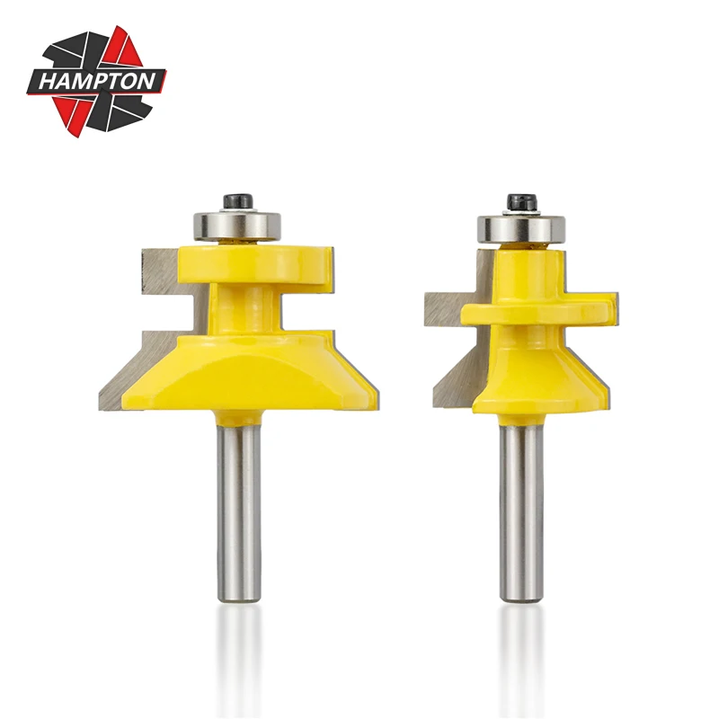 

Hampton V Groove & Matched Tongue Router Bit Set 8mm Shank Wood Router Bit With Ball Bearings Carbide Cutters For Wood