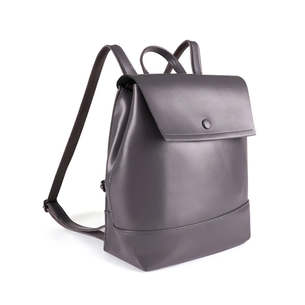 Joyir из натуральной кожи женские повседневные дорожные рюкзаки ранец женская сумка на плечо кожаный рюкзак Mochila Daypacks школьная сумка - Цвет: gray