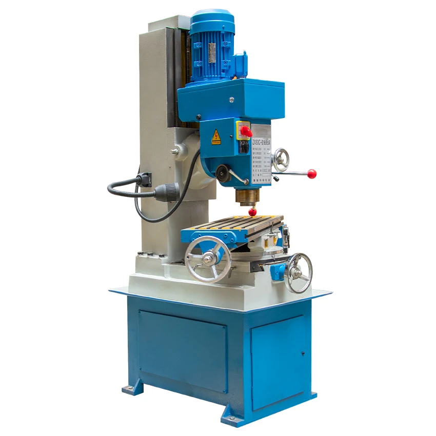 Vertical metal Milling Machine ZX50C Small Gear Drive Drilling And Milling Machine 220V/380V 40~1400 rpm (900x240mm) Workbench