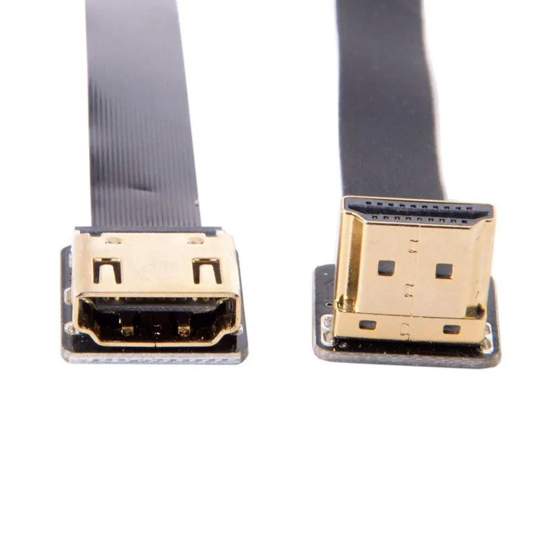 FPV До Угловой 90 градусов HDMI мужчин и женщин FPC плоский кабель для HDTV мульти