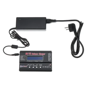 

HTRC B6 V2 80W 6A DC 1-6S Battery Balance Charger Discharger Black With Power Supply - EU Plug