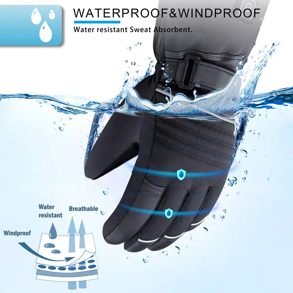 Осень-зима новинка унисекс перезаряжаемая батарея электрогрелки перчатки для