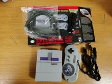 Super hd saída snes retro clássico handheld vídeo game player tv mini game console embutido 21/30 jogos com gamepad duplo