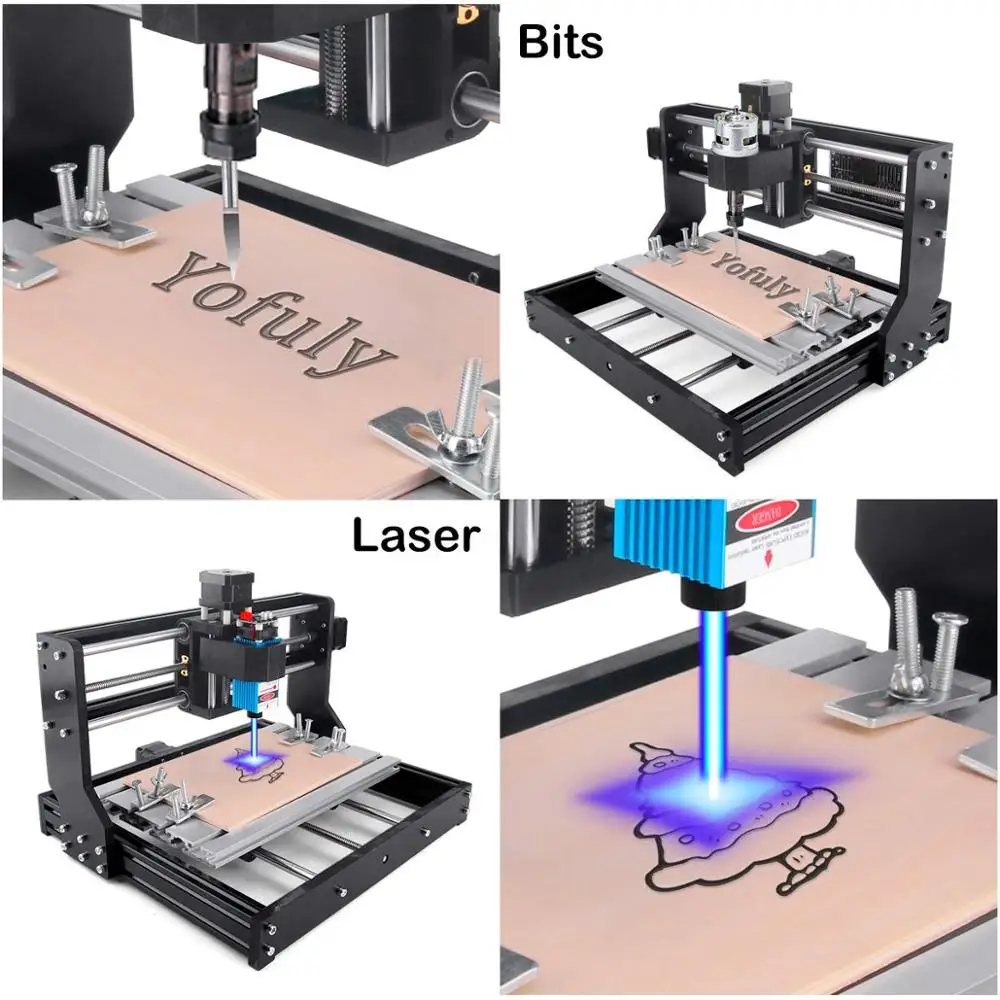 CNC 3018 Pro лазерный гравер древесины маршрутизатор DIY ЧПУ гравировальный станок, Pcb фрезерный станок, GRBL контроль+ Автономный, жажда на металле