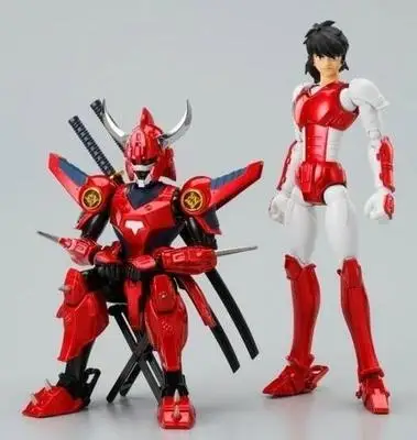 HITOY model Ronin Warriors Samurai Troopers Seiji Date Ryo Sanada Shin Mouri Touma Hashiba Metal Cloth Armor Action Figure Toy