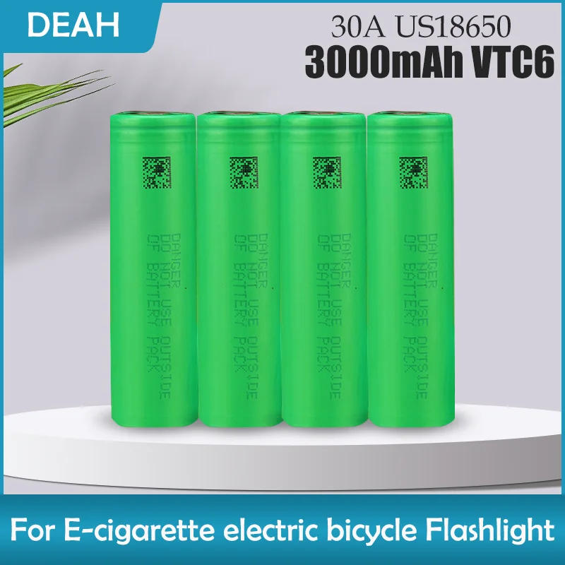 Литий-ионный аккумулятор VTC6 3 7 в 3000 мА · ч 18650 US18650 30 А для инструментов электронных