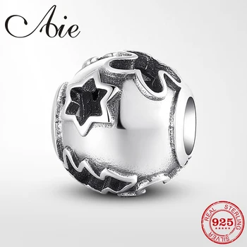 

925 Sterling Silver Hollow star Christmas tree beads Fit Original Pandora Charm Bracelet Jewelry making