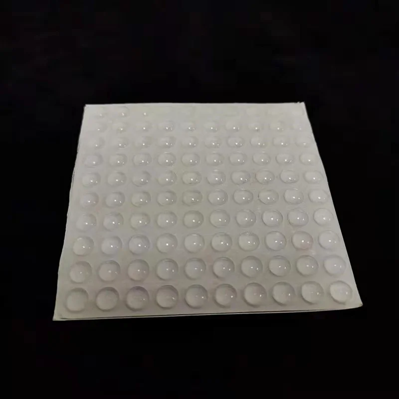 8mm*1-4mm Adhesive Bumper Pads Self Adhesive Round Silicone Rubber Bumpers Soft Transparent Black Anti Slip shock absorber Feet