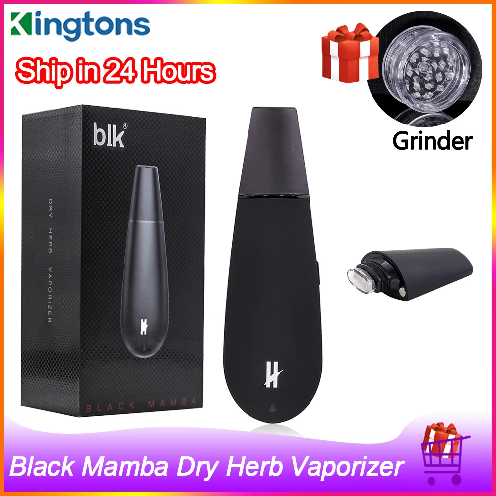 Оригинальный вапорайзер Kingtons Black Mamba для сухих трав аккумулятор 1600 мАч травяной