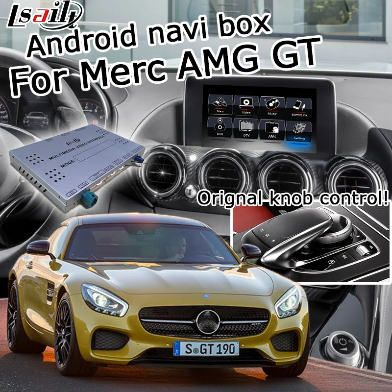 Интерфейсная Система Android / carplay для Mercedes benz AMG GT NTG 5 0 система GPS-навигации