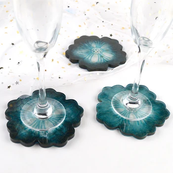 

Coasters Resin Flower Mold Silicone DIY Handmade Epoxy Compote Mold Petal Tray B88