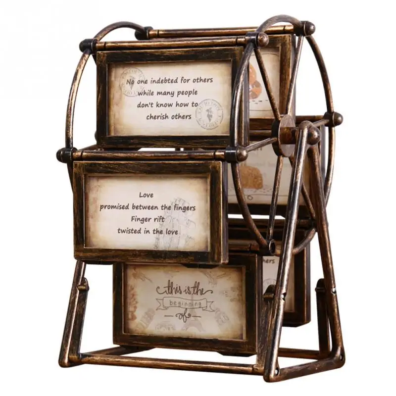 

5 Inch DIY Ornament Ferris Wheel Photo Frame Windmill Family Photograph Wedding Combination Detachable Picture Standing