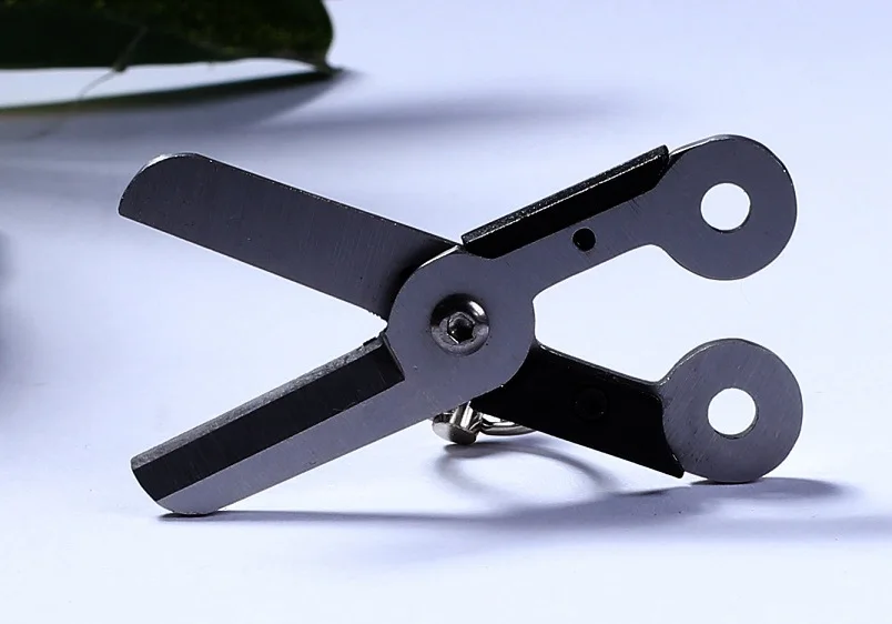 Outdoor EDC Small Scissor Survival Kits Spring Scissor Portable Pocket Hand Tool Travel Camp Hiking Gear Mini Keychain Scissors