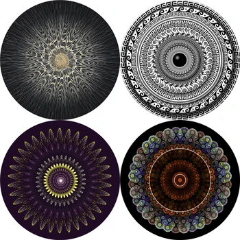 

Round Carpet Crystal Velvet Rug Mandala Pattern Meditation Yoga Mat
