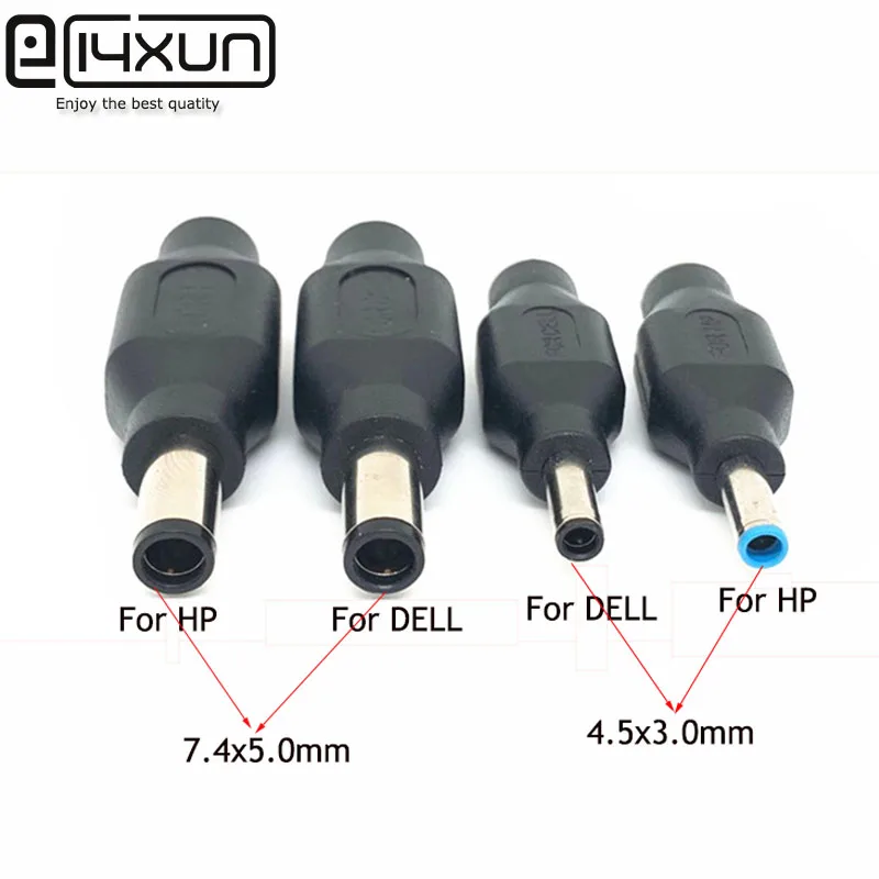 4.5 x 3.0 mm 7.4 x 5.0 mm DC Male to 5.5 2.1mm DC Female Power Plug Adapter Connector chip DELL HP 1pcs power adapter plug,connector adapter,dc connectors,laptop dc plug,power plugs,power plug,dc power adapter