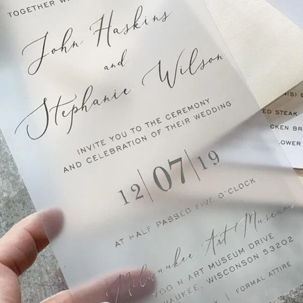Silver Invitations