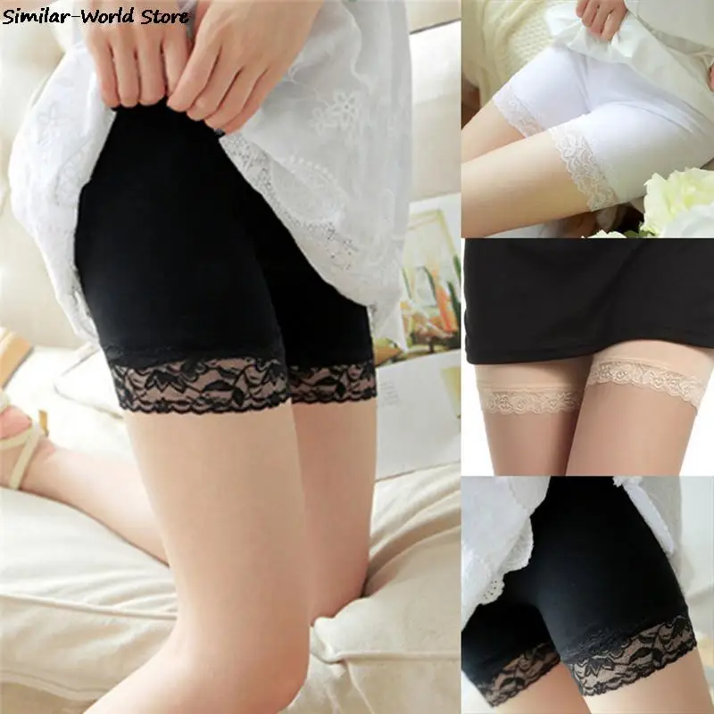 Women Safety Short Pants Summer Seamless Shorts Under Skirt Lace Underwears Modal Boxers safety shorts safety pants
