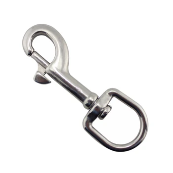 

Stainless Steel Scuba Diving Clips Swivel Eye Snap Hook Dive Single Ended Swivel Eye Bolt Hook Buckle Pet Leash Clip Linker Tool