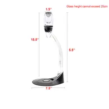 Профессиональный красное вино декантерный дозатор с подставка для фильтра держатель водки Быстрый воздушный аэратор для домашней столовой Бар необходимый набор JS22