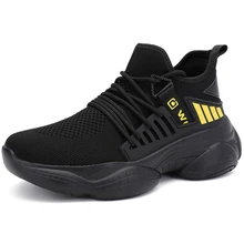 Черная повседневная обувь для мужчин; модные кроссовки; сезон лето-весна; нескользящая Мужская обувь; удобная мужская обувь; Tenis Masculino