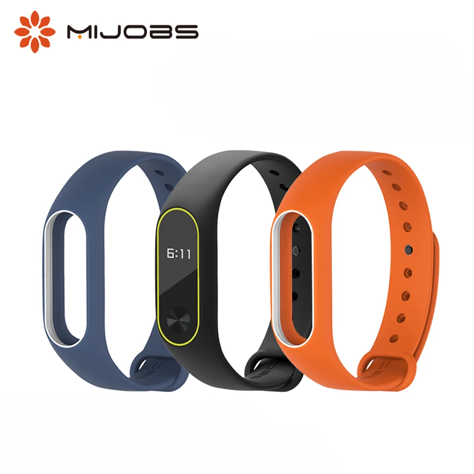 Силиконовый ремешок для браслета Mi Band 2 аксессуары смарт часов Xiaomi