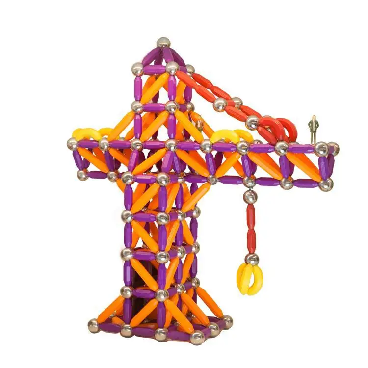 

Medium Magnetic Rods Children'S Educational Toy DIY New Products xi tie ci Rod Building Blocks Toy 94 Pieces