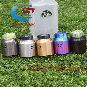 

subtwo Dual RDA Vape 24mm 316ss Tank For Vaporizer e-cigarette Adjustable Airflow Control Rebuilding RDA Atomizer vs Tauren RDA