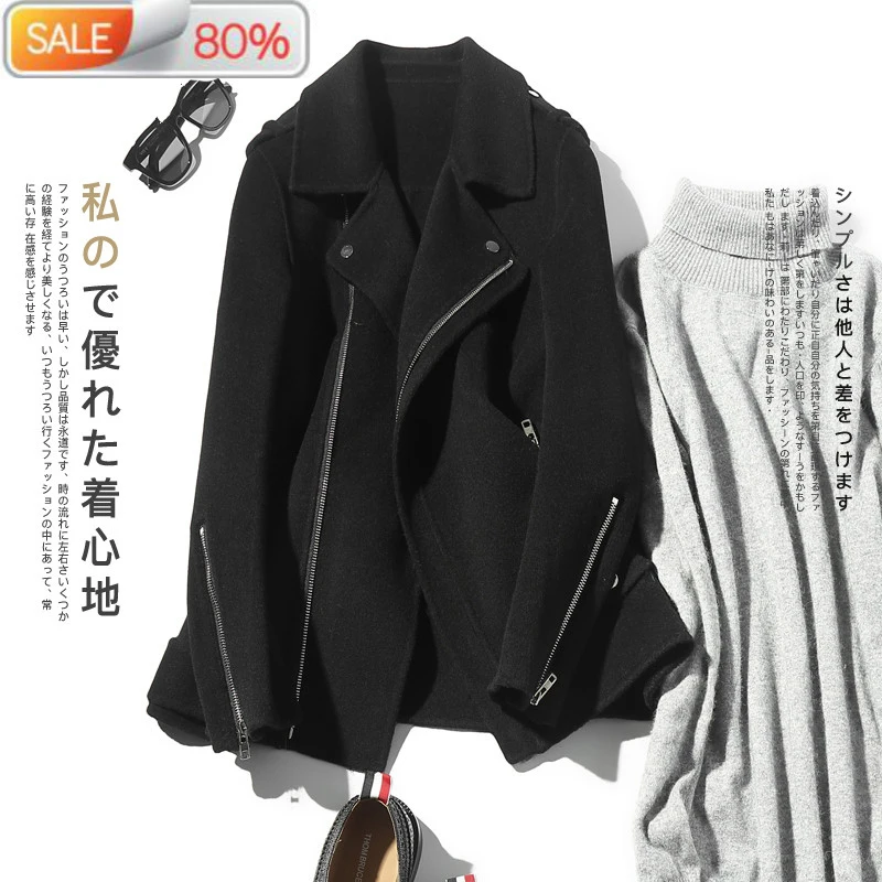 

100% Wool Coat Men Korean Double-sided Man Jacket Blazer Collar Mens Coats and Jackets Abrigo Hombre NM1A-1027 B21925