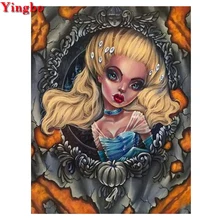 Фото на заказ 5D Сделай Сам Алмазная картина мультфильм девочка полная квадратная круглая Алмазная вышивка крестиком праздничный подарок картина мозаика