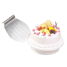 Пластиковая пластина для торта вращающаяся противоскользящая круглая подставка для торта украшение поворотный стол кухонная сковородка "сделай сам" инструмент для выпечки