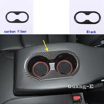

For Tesla Model 3 Model3 2018 2019 2020 Car Sticker Cover Trim Box Frame Armrest Handrail Rear Center Cup Holder Gear 1pcs