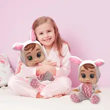 Силиконовая Детская кукла Reborn 10 дюймов Cry Baby Doll игрушки волшебные слезы с музыкой живой реалистичные детские подарки на день рождения