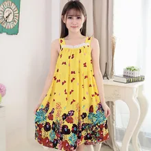 

Sexy Women Cotton Print Sleepwear Plue Size Lingerie Cute Nightdress Soft Thin Female Underwear Nightgown Home Wear Pijama