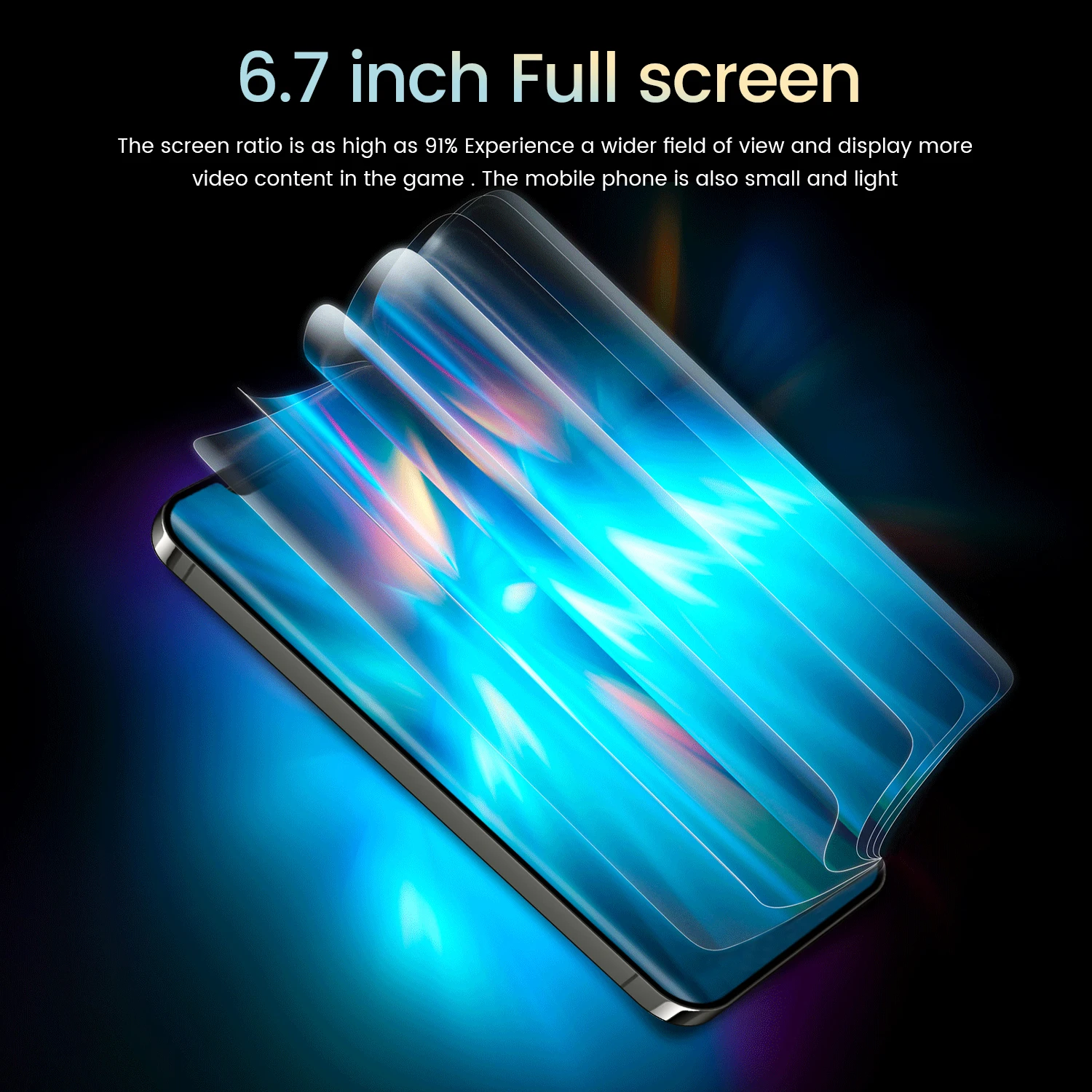 Global Version I13 Pro Max 6.7 Inch Smartphone 12+512G 6800mAh Android 10 Dual SIM 4G 5G Unlocked Support Google WIFI Celular dual sim phones samsung