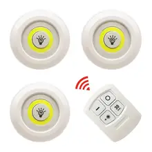 Ir seguir pode ser escurecido led sob a luz do armário com controle remoto a pilhas led armários luz para roupeiro iluminação do banheiro