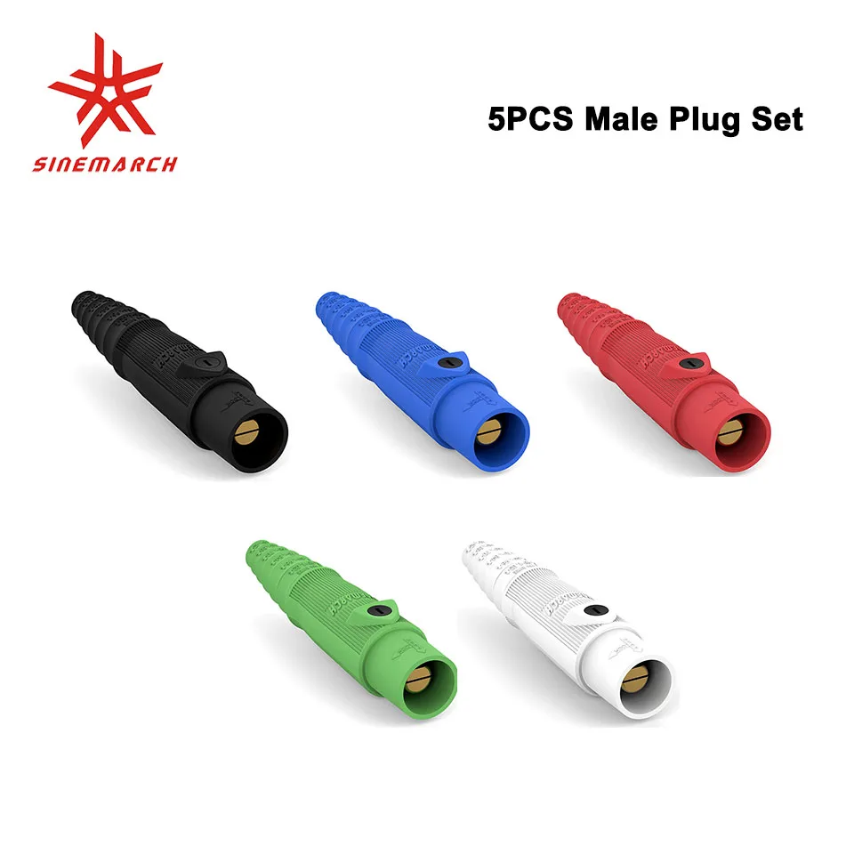 

5PCS R-LOK 400A Male Plug Set American Standard Single Pole Power Connector Highly Insulated Housing 5 Colours